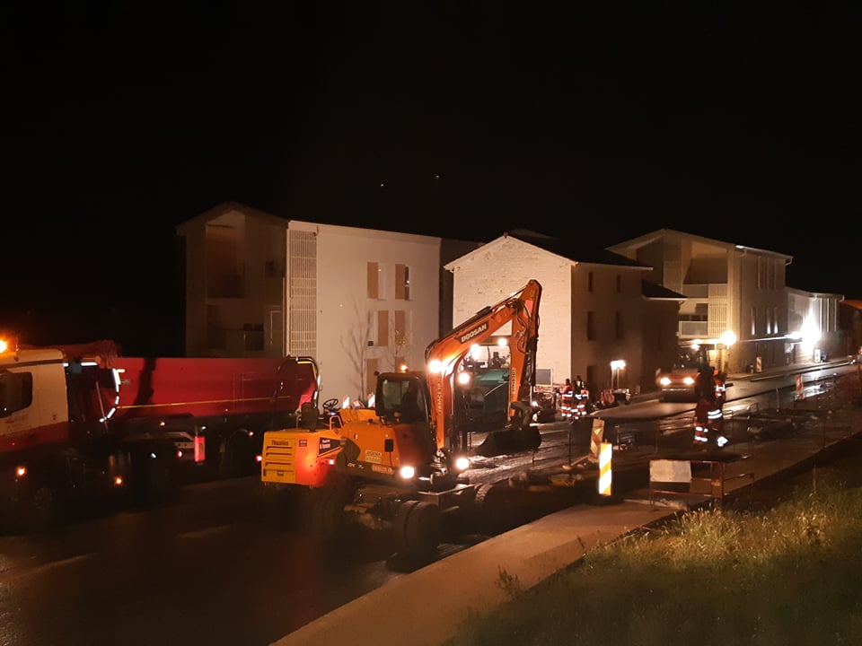 Photo du chantier situé à Lissieu