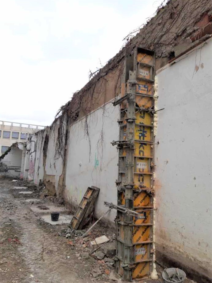 Travaux de maçonnerie sur le chantier de Villeurbanne (69)