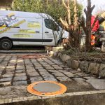 Chantier de livraison de chape fluide à Neyron (01)