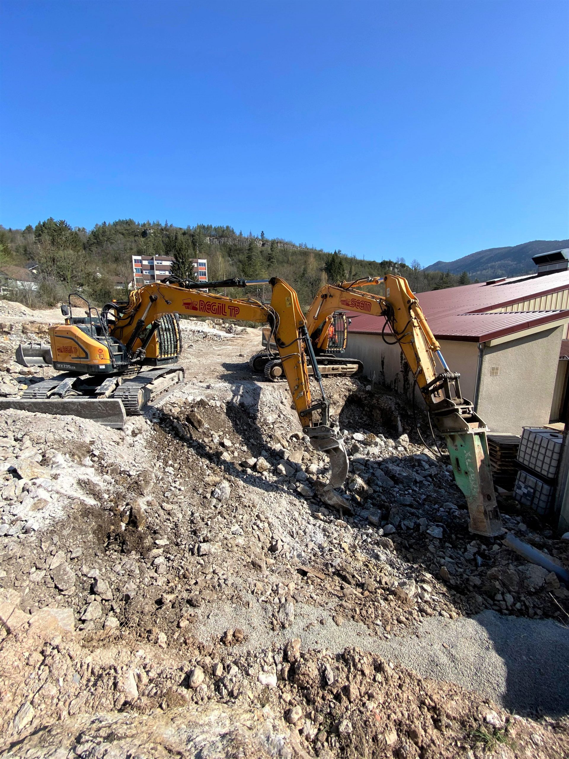 Chantier rocheux hors du commun à Lavans-Lès-Saint-Claude
