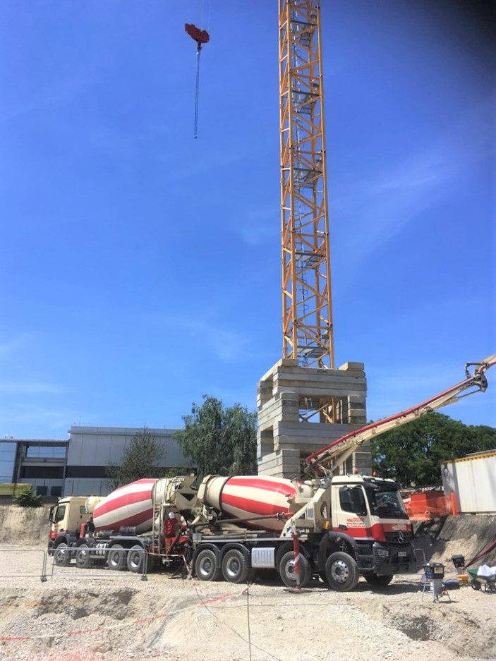 Photo du chantier de Lyon 7 par la SEEM et SEBM Sud
