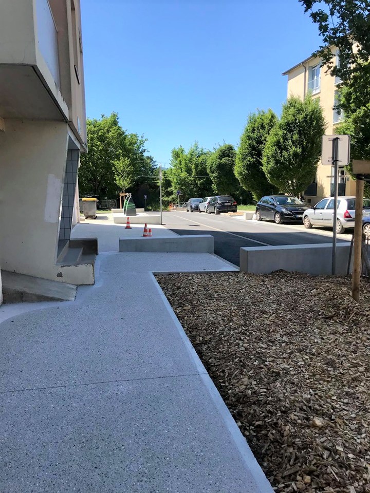 Photo sur le chantier de Trévoux (69).