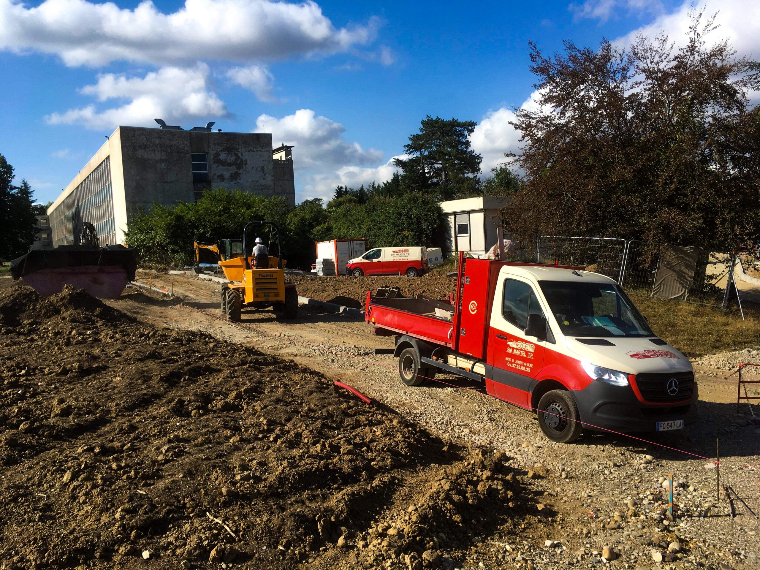 Chantier du Campus Région du Numérique à Charbonnières-les-Bains (69)